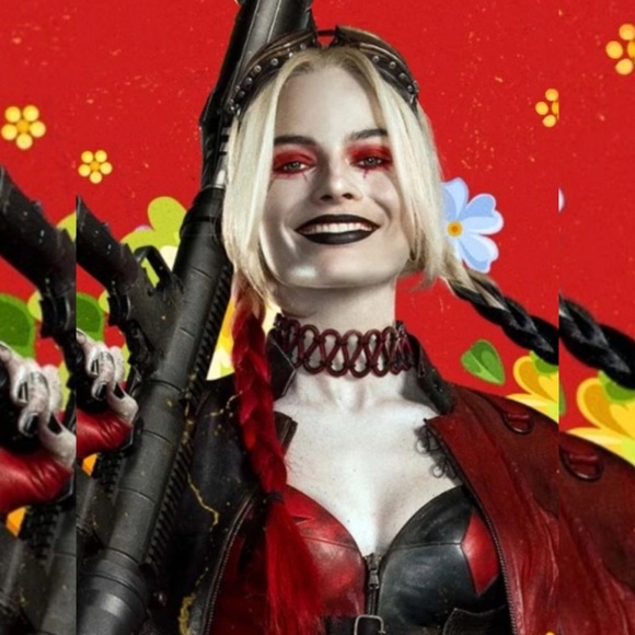 Harley Quinn The Suicide Squad Braided Hair Wig - Picture 3 of 10